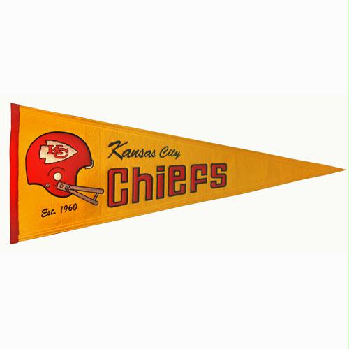 Winning Streak WSS61151 Kansas City Chiefs NFL Throwback Pennant 13x32