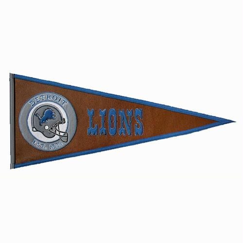 Winning Streak WSS61710 Detroit Lions NFL Pigskin Traditions Pennant 13x32