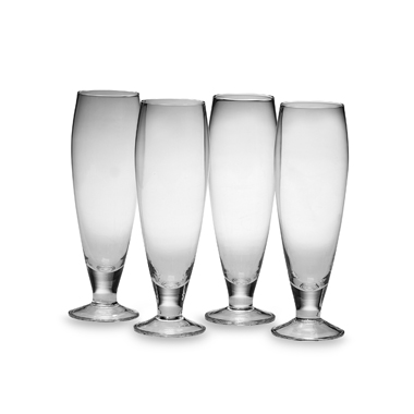 Mikasa DAH60425 Brewmasters Collection Pilsner Glasses  Set Of 4
