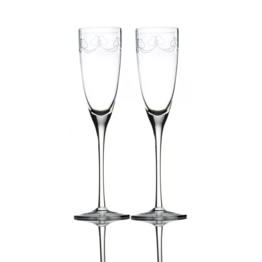 Mikasa 5047673 Romantic Ribbon Toasting Flutes Set Of 2