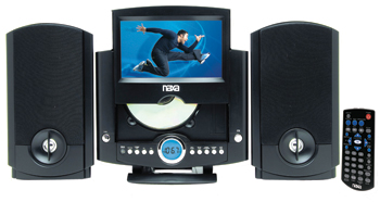Naxa NX431 DVD Micro System with 7inch TFT LCD Screen