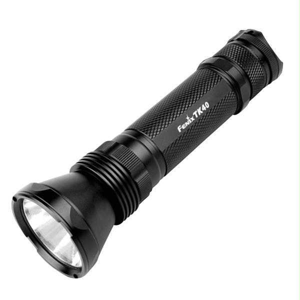 Fenix Flashlights FX-TK40B TK40 LED and #44; Black Aluminum Body and #44; Uses 8 x AA Batteries