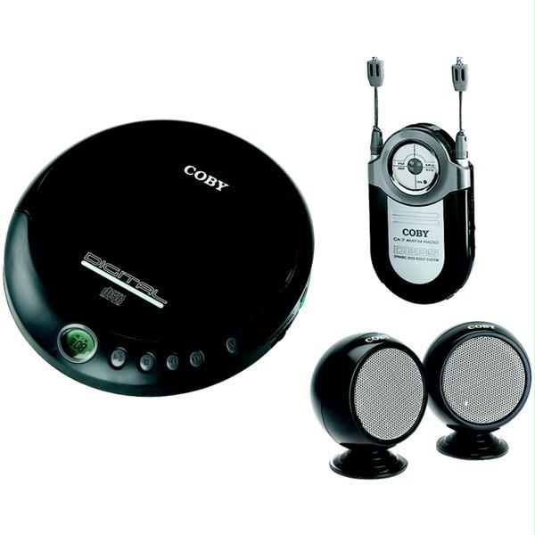 Coby Cxcd2234 Personal Cd Player Portable Radio amp; Speaker System