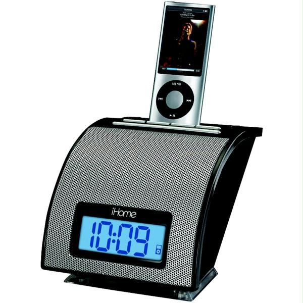 Ihome Ih11Bv Space Saver Ipod Alarm Clock  Black