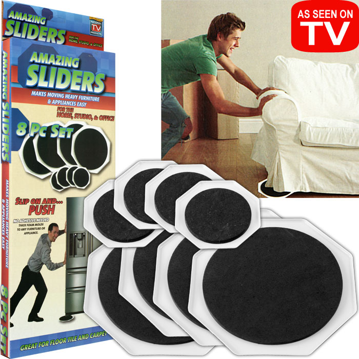 Amazing Sliders Furniture Mover Assistant - Set of 8