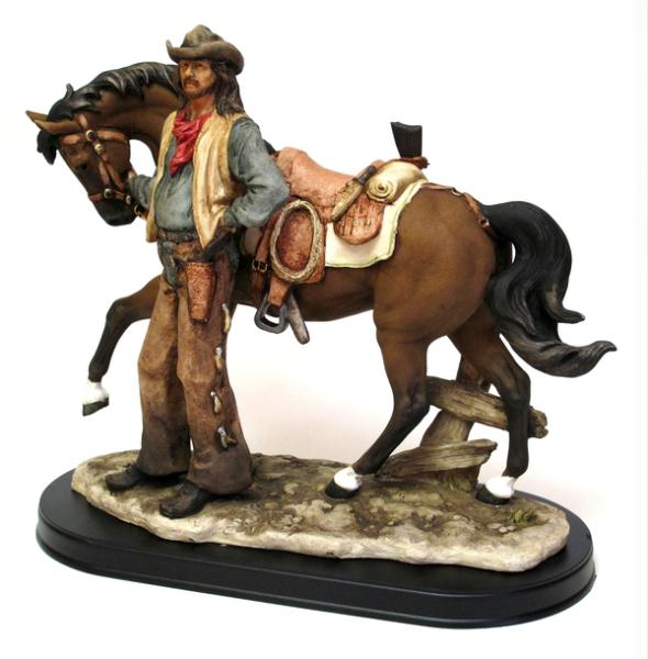 Old West Cowboy with Horse