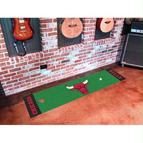 Fan Mats FAN9227 Chicago Bulls NBA Putting Green Runner 18x72