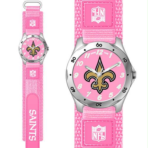 Game Time GTWNFLFSPNO New Orleans Saints NFL Girls Future Star Series Watch Pink