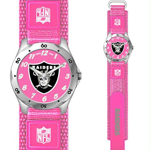Game Time GTWNFLFSPOAK Oakland Raiders NFL Girls Future Star Series Watch Pink