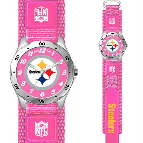 Game Time GTWNFLFSPPIT Pittsburgh Steelers NFL Girls Future Star Series Watch Pink