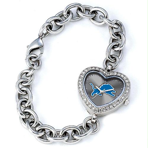 Game Time GTWNFLHEADET Detroit Lions NFL Ladies Heart Series Watch