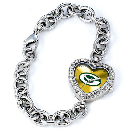 Game Time GTWNFLHEAGB Green Bay Packers NFL Ladies Heart Series Watch