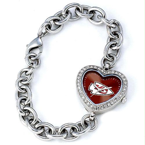 Game Time GTWNFLHEAKC Kansas City Chiefs NFL Ladies Heart Series Watch