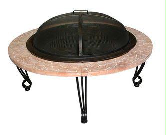 Fire Sense 02115 Fire Sense Cast Iron Rim Stone Finish Fire Pit
