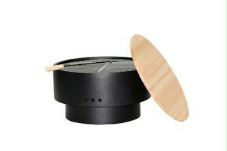 Fire Sense 60532 Fire Sense Hotspot Solid Base Revolver Fire Pit with Wooden Top