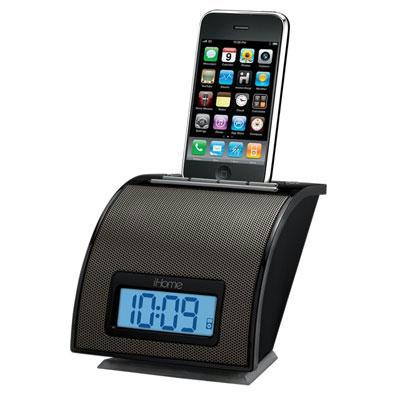 Ihome IH11BVC Alarm Clock For Ipod Black