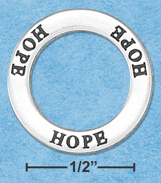 Sterling Silver Hope Affirmation Band Pendant