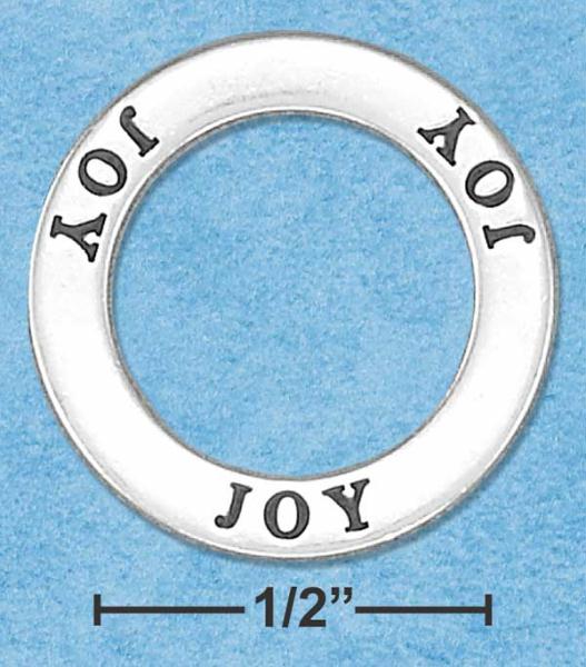 Sterling Silver Joy Affirmation Band Pendant