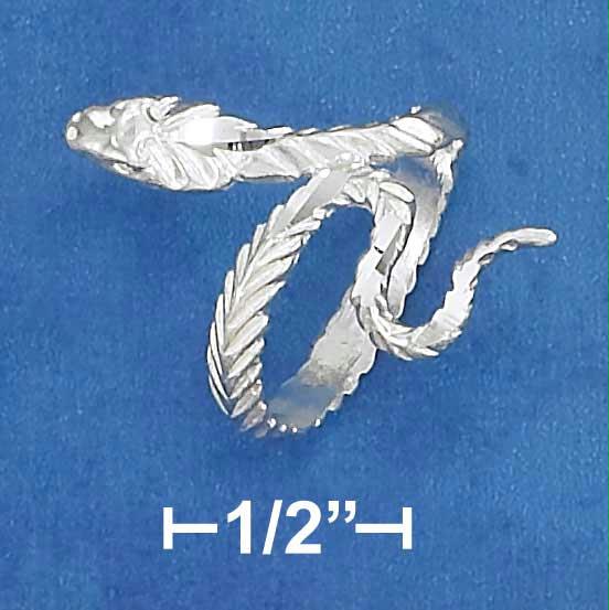 Sterling Silver Dc Snake Ring