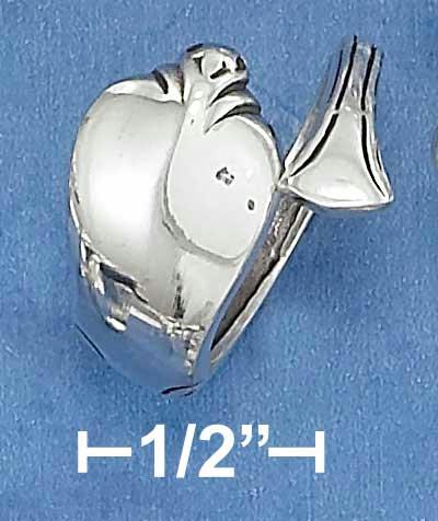 Sterling Silver High Polish Cobra Spoon Ring Size: 7