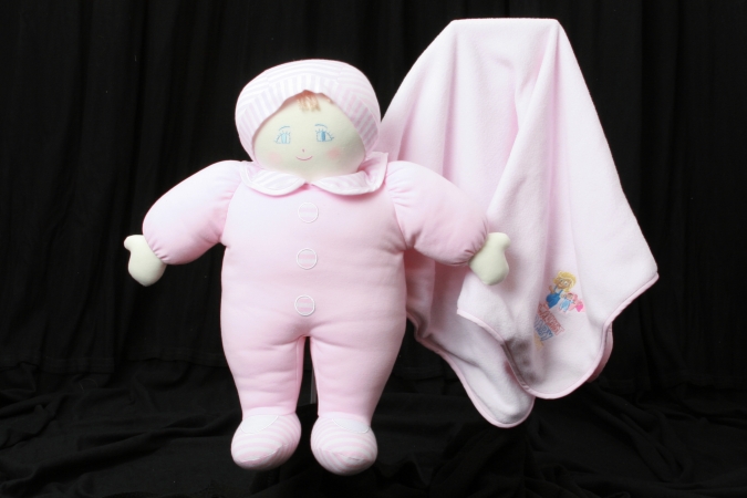 UPC 858366002004 product image for Blanket Baby Buddy 1 Pink Striped Doll | upcitemdb.com