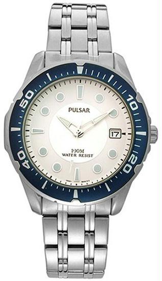 Men and apos;s Stainless Steel Sport Watch White Dial