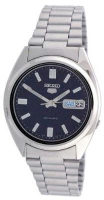 Menapos;s Seiko 5 Automatic Dress Watch Blue Dial