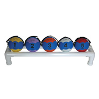 FitBALL SET-FBMM FitBALL MiniMeds - 1 Set Of each Wt. and Rack