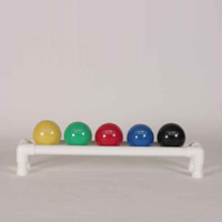 FitBALL SET-FBSM FitBALL SoftMeds - 1 Set Of each wt. and Rack