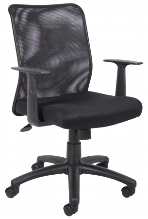 B6106 Budget Mesh Task Chair With T-arms