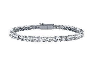 Elite Jewelry 5341419 Diamond Tennis Bracelet Platinum 4.00 CT Diamonds