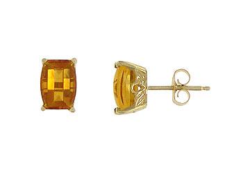 Elite Jewelry 5340459 Citrine Earrings 14K Yellow Gold 1.00 CT TGW