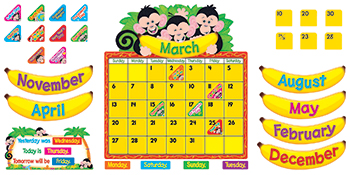 . T-8340 Monkey Mischief Calendar Bb Set