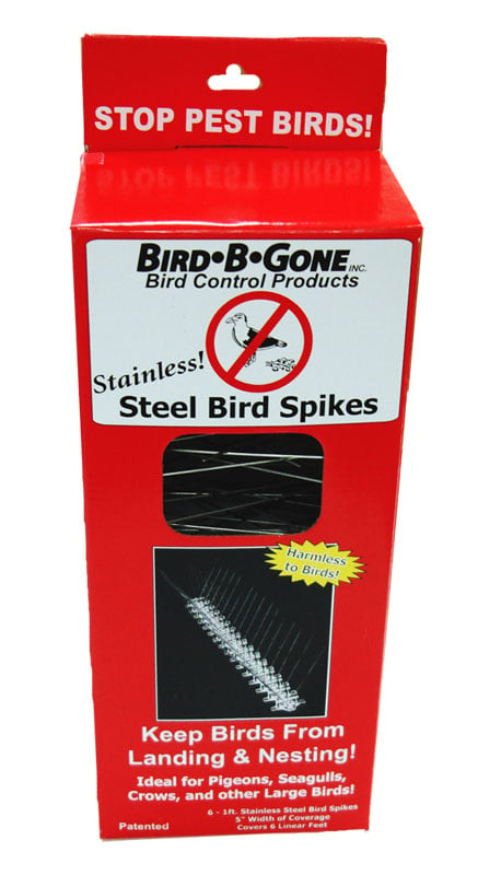 Bird B Gone Inc. Bbgmm200156 5" Stainless Steel Bird Spikes