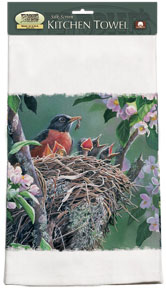Fiddler's Elbow FEK211 31" Rise and Shine Robins Towel