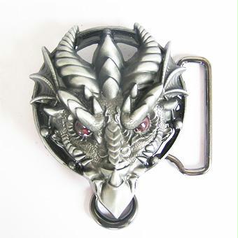 JB Outman Dragon Head Red Eyes Nose Ring Buckle