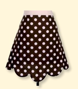 KA and F GROUP LLC 2703 VINTAGE POLKA DOT 1/2 APRON