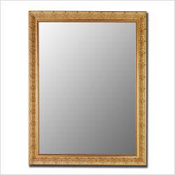 100900 28x38 Milano Golden Classic Beveled Wall Mirror