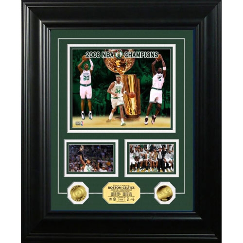 Highland Mint PHOTO1696K Boston Celtics 2008 NBA Champions Marquee Gold Coin Photo Mint