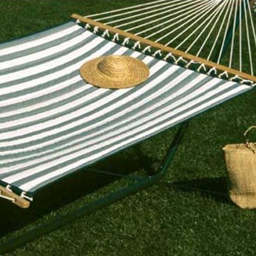 Q8205 Large Quilted Hammock - Green-white