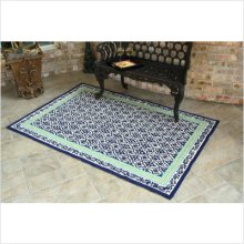 Sawgrass Mills Outdoor Rugs RGMDKB Cabana Row Blue Medium