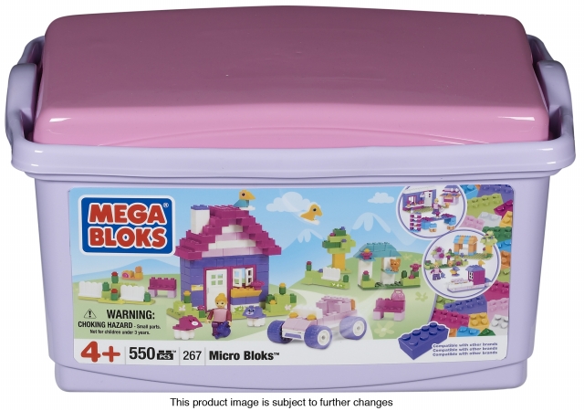 Mega Brands 130878 Microbloks Tub Pink of 550