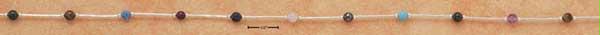 Sterling Silver 7 Inch Liquid Silver with Three Multiple Beads Bracelet