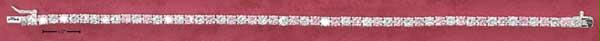 Sterling Silver 7 Inch Alternating Pink White Round CZ Tennis Bracelet