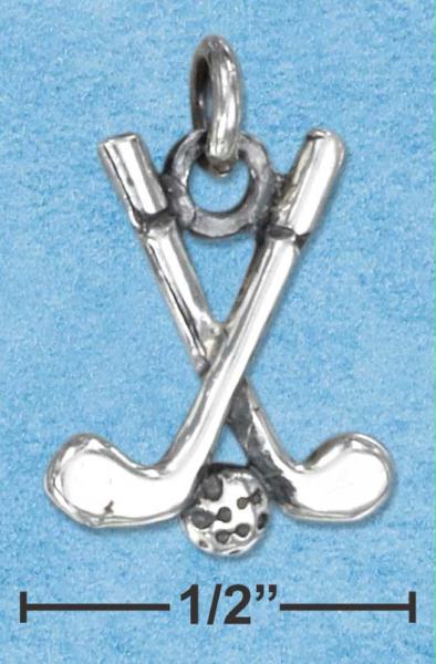 Sterling Silver Golf Clubs and Ball Golf Charm