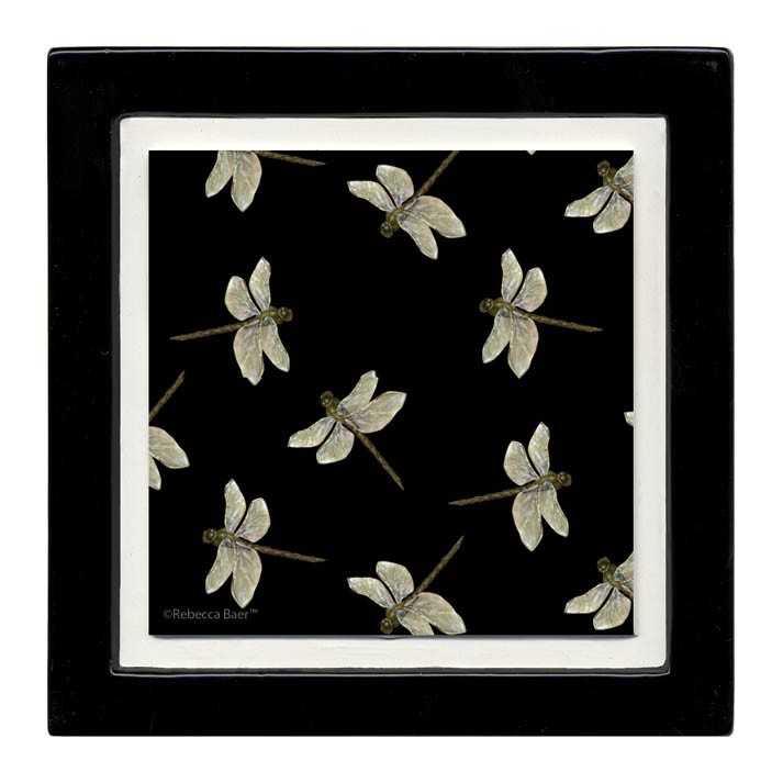Thirstystone ANBM2 Ambiance Set of 4 Absorbent Coasters Dragonfly Pattern -