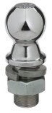 Acme Hitch ACME3507 Universal Chrome Shank Style Trailer Ball 1 7/8amp;#34 X 1amp;#34 Shank Diameter