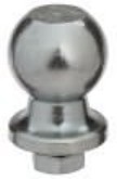 Acme Hitch ACME3528 Universal Zinc Shank Style Trailer Ball 2 5/16amp;#34 X 1amp;#34 Shank Diameter
