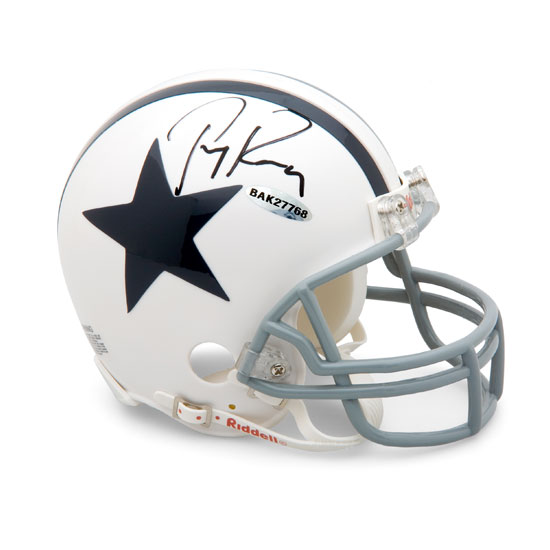 Upper Deck 68520 Tony Romo Autographed Dallas Cowboys Thanksgiving Throwback MiniHelmet Uda