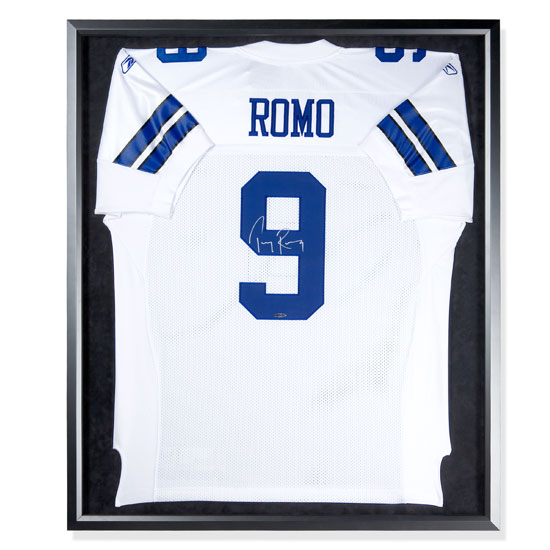 Upper Deck 67706 Tony Romo Autographed Dallas Cowboys White Jersey Framed Uda
